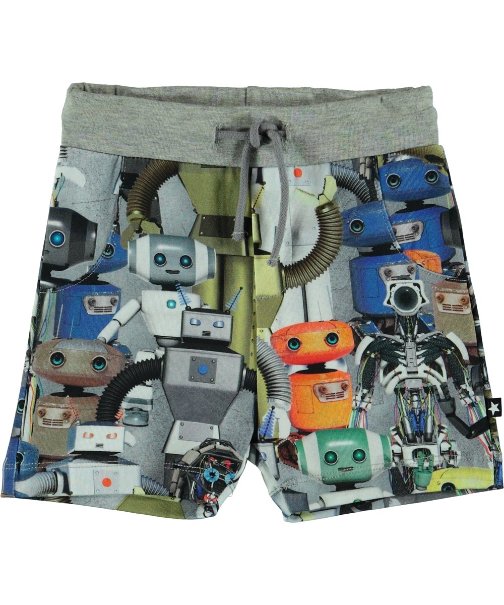 Simroy - Robots - Baby shorts med robot print.