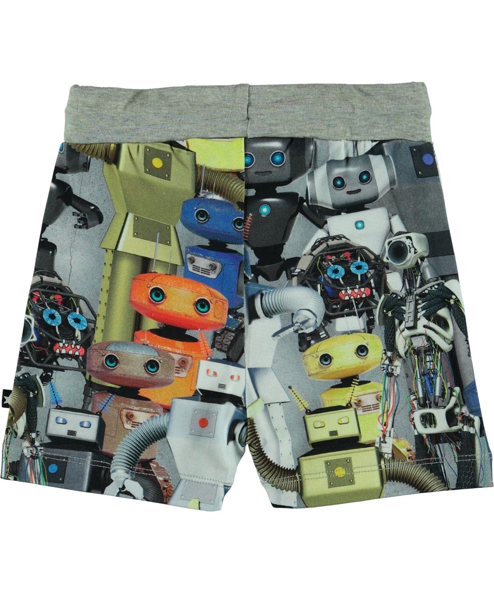 Simroy - Robots - Baby shorts med robot print.