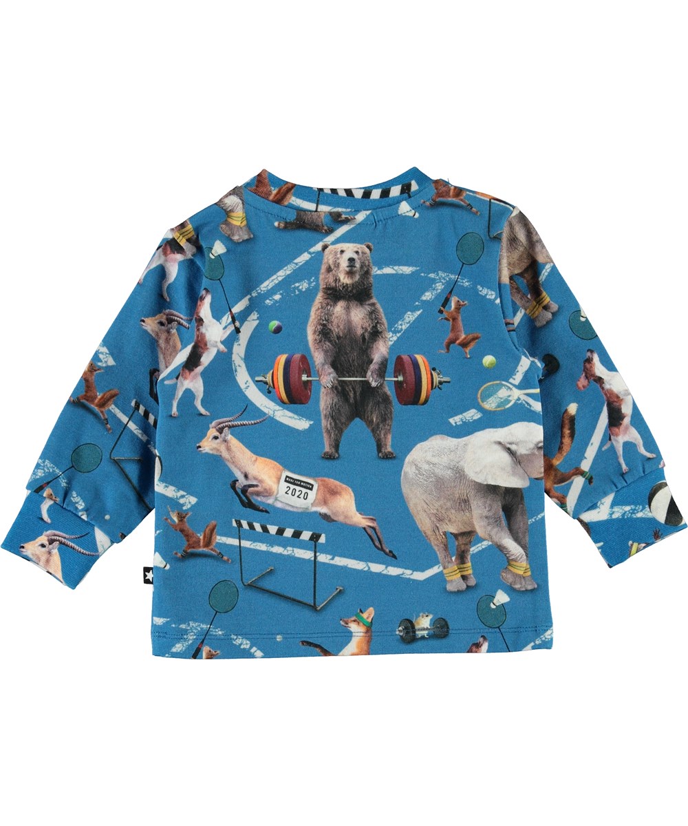 Eloy - Athletic Animals - Økologisk baby bluse sport