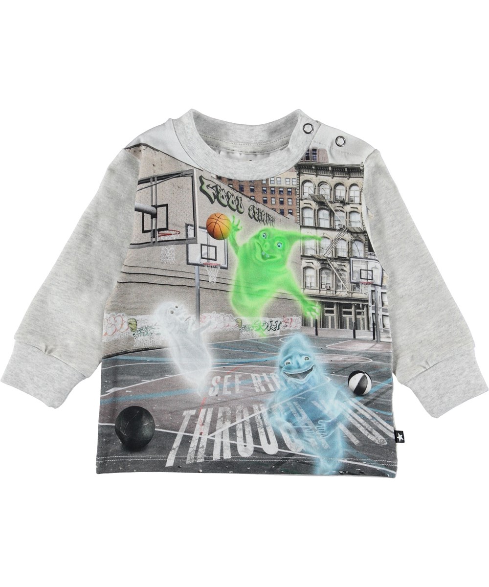 Eloy - Ghost Basket Small - Baby bluse med spøgelser. 