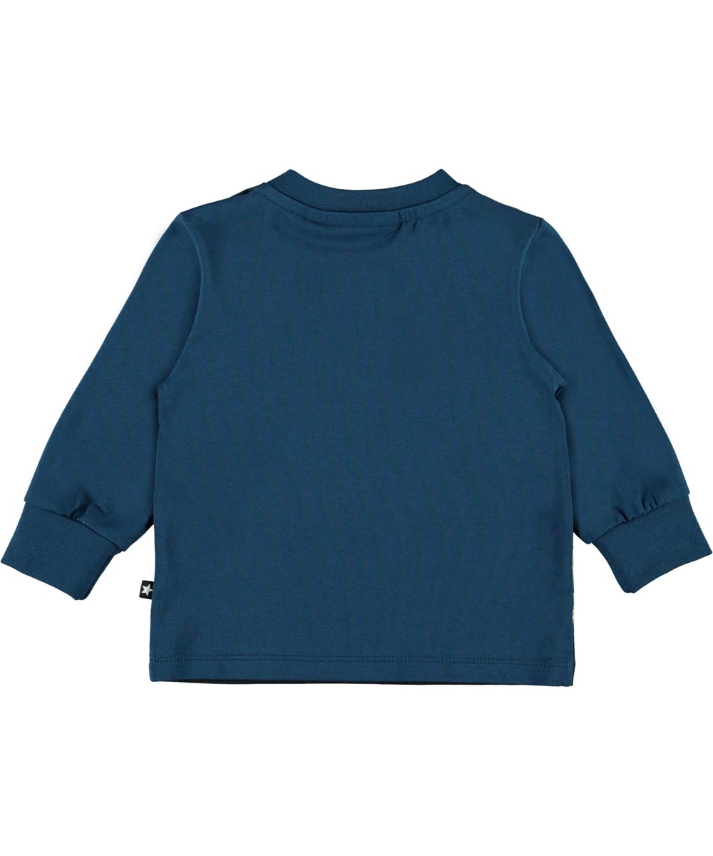 Eloy - Small Fish - Økologisk blå babybluse med fisk