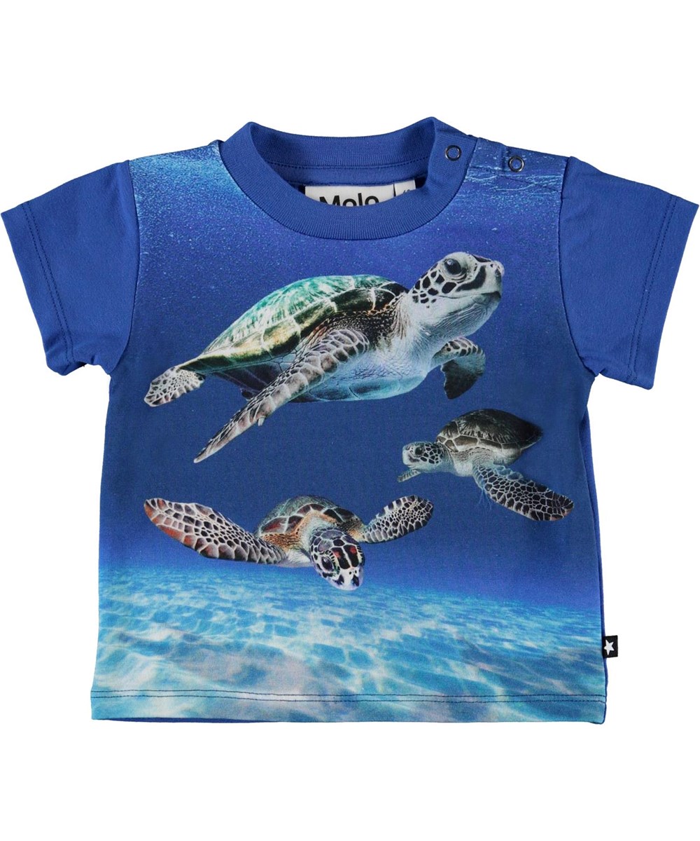 Emilio - Baby Turtles - Økologisk baby t-shirt med skildpadder
