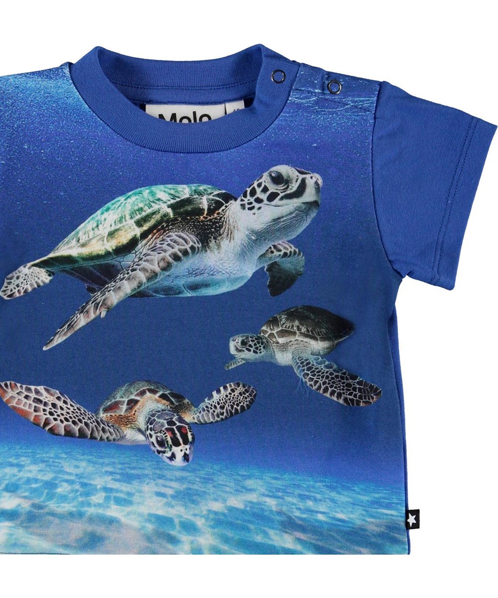 Emilio - Baby Turtles - Økologisk baby t-shirt med skildpadder