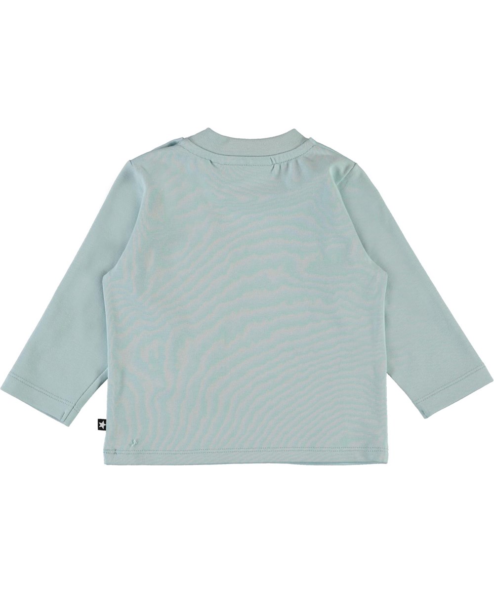 Enovan - Colour Friends - Lyseblå baby bluse med dyre print