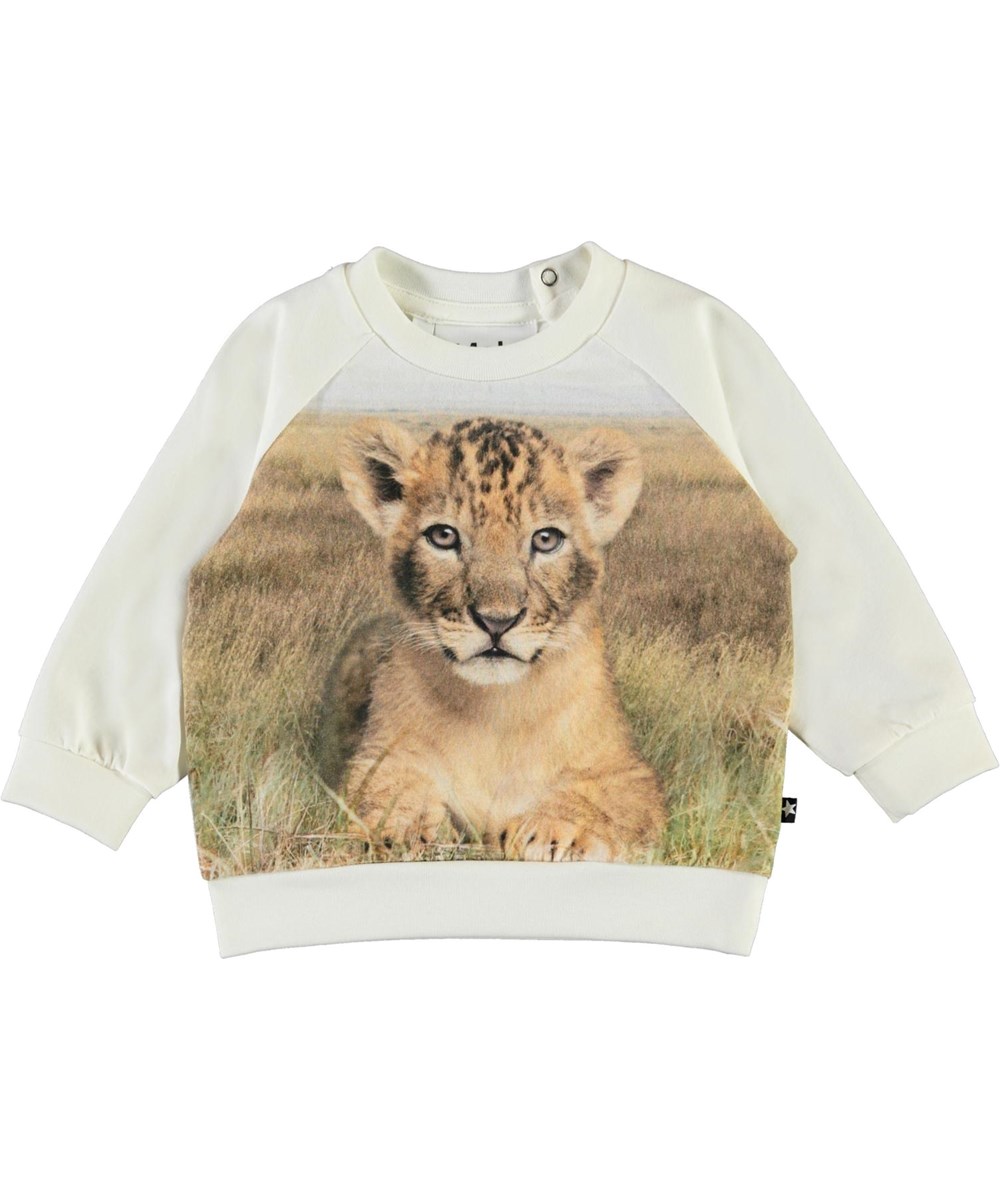 Esco - Young Lion - Økologisk hvid løve baby bluse