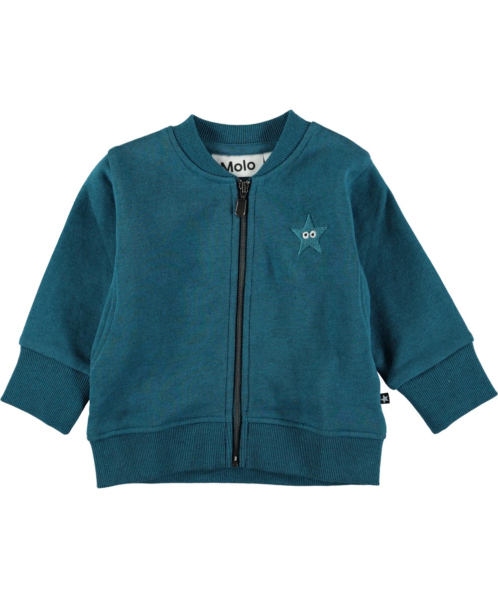 Derek - Frozen Deep - Blå baby sweatshirt.