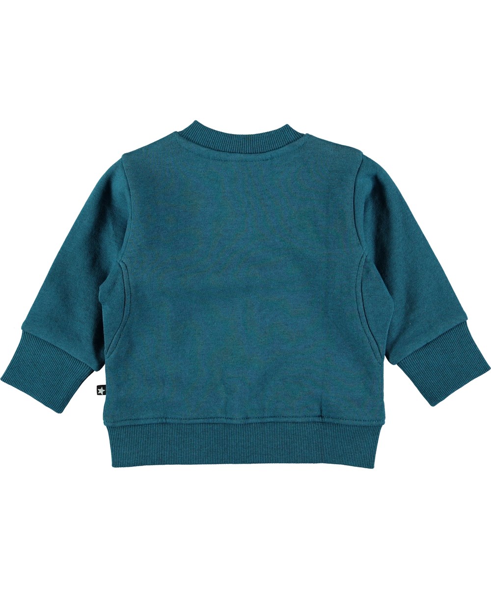 Derek - Frozen Deep - Blå baby sweatshirt.