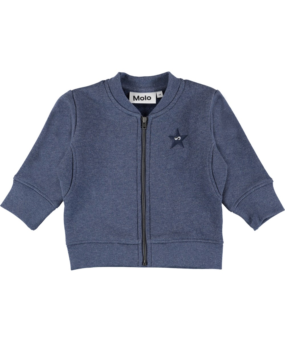 Derek - Infinity Melange - Blå baby sweatshirt.