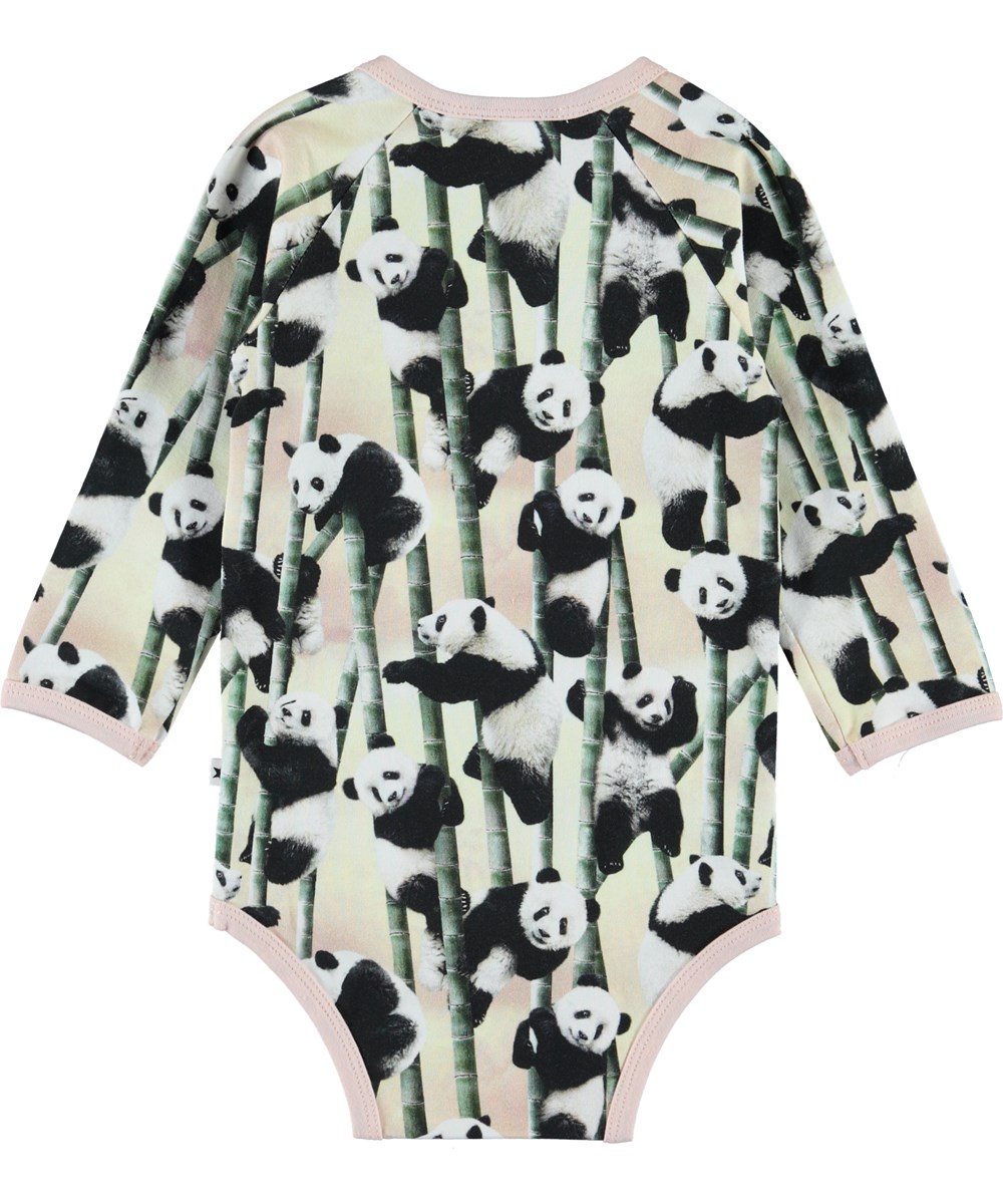 Fonda - Yin Yang - Ekologisk baby body med panda