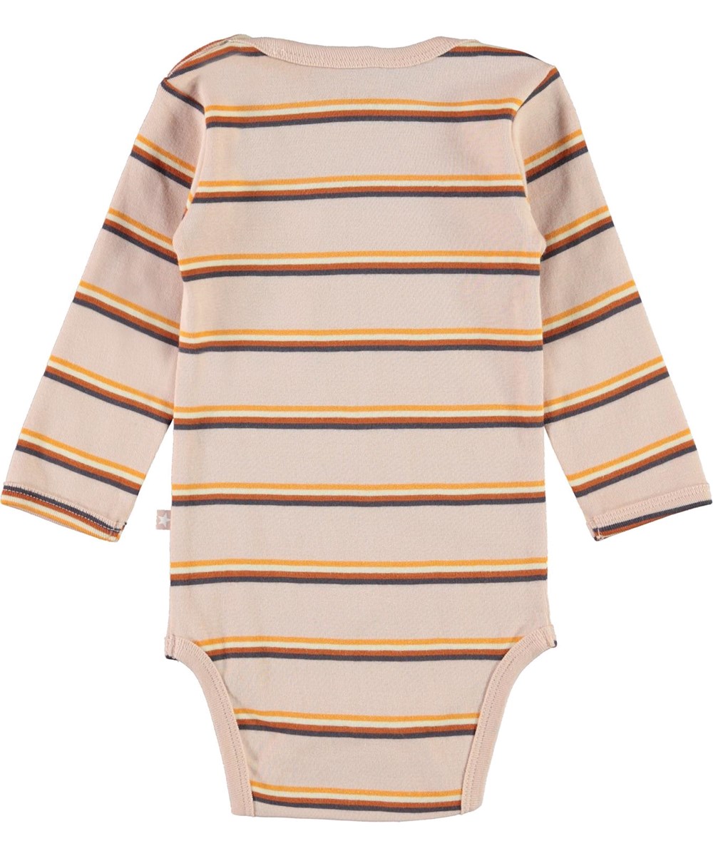 Foss - Cameo Stripe - Ekologisk rosa body med ränder