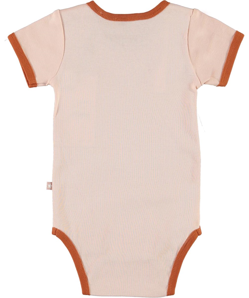 Fossie - Air Rider - Ekologisk rosa body med bin