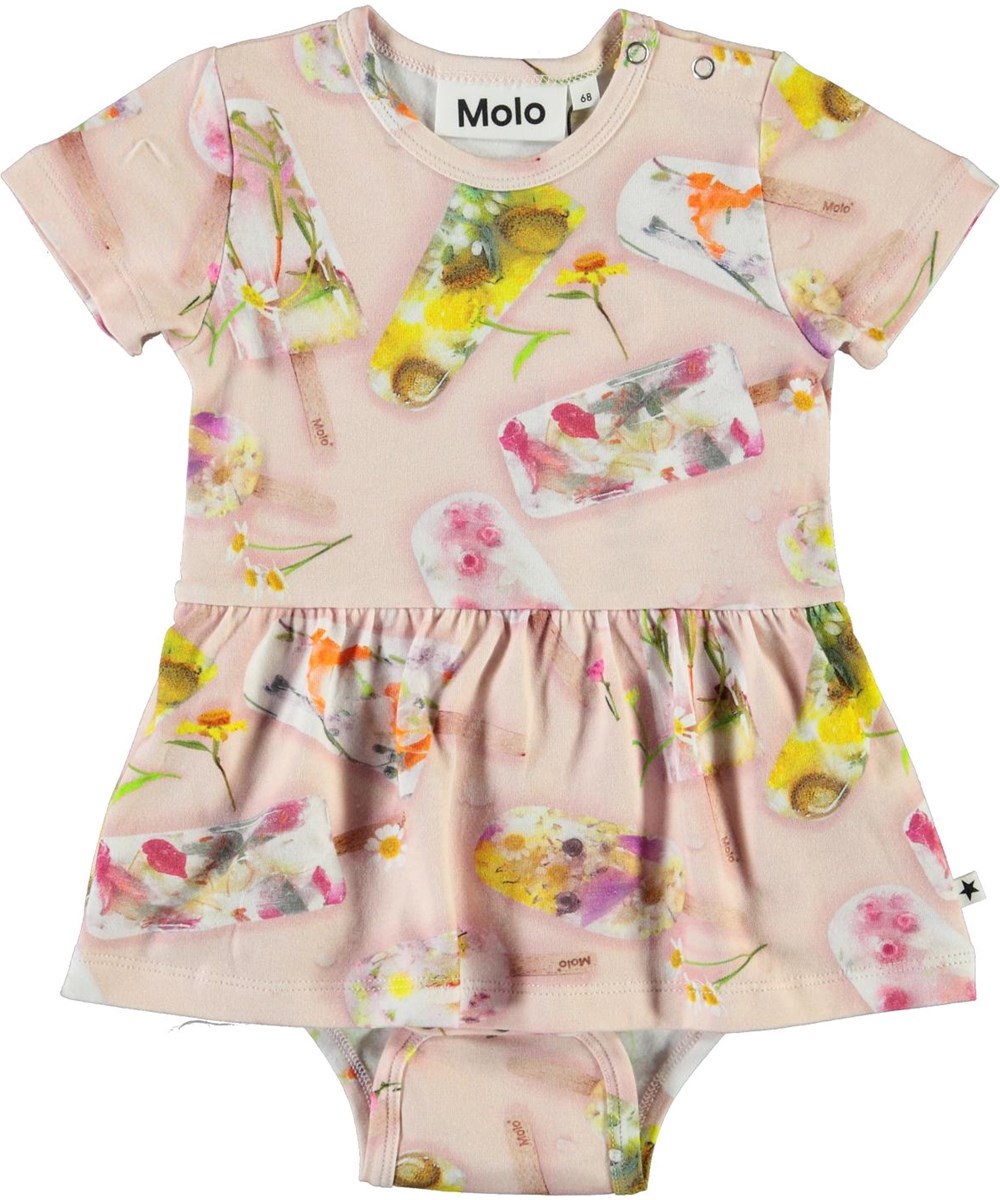 Frannie - Ice Lollies - Babybody med kjol och glassmotiv