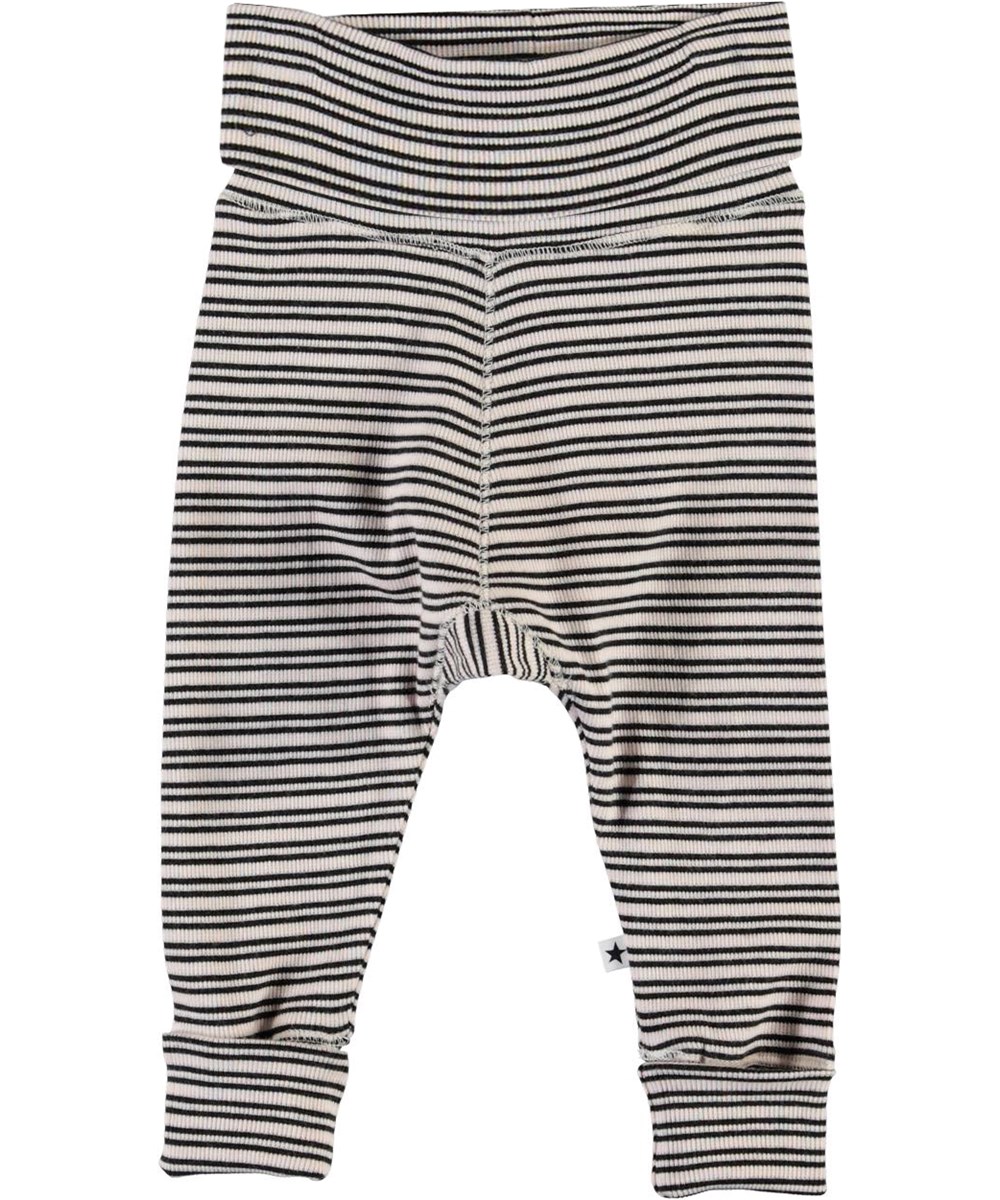 Sara - Blossom Black Stripe - Randiga babybyxor