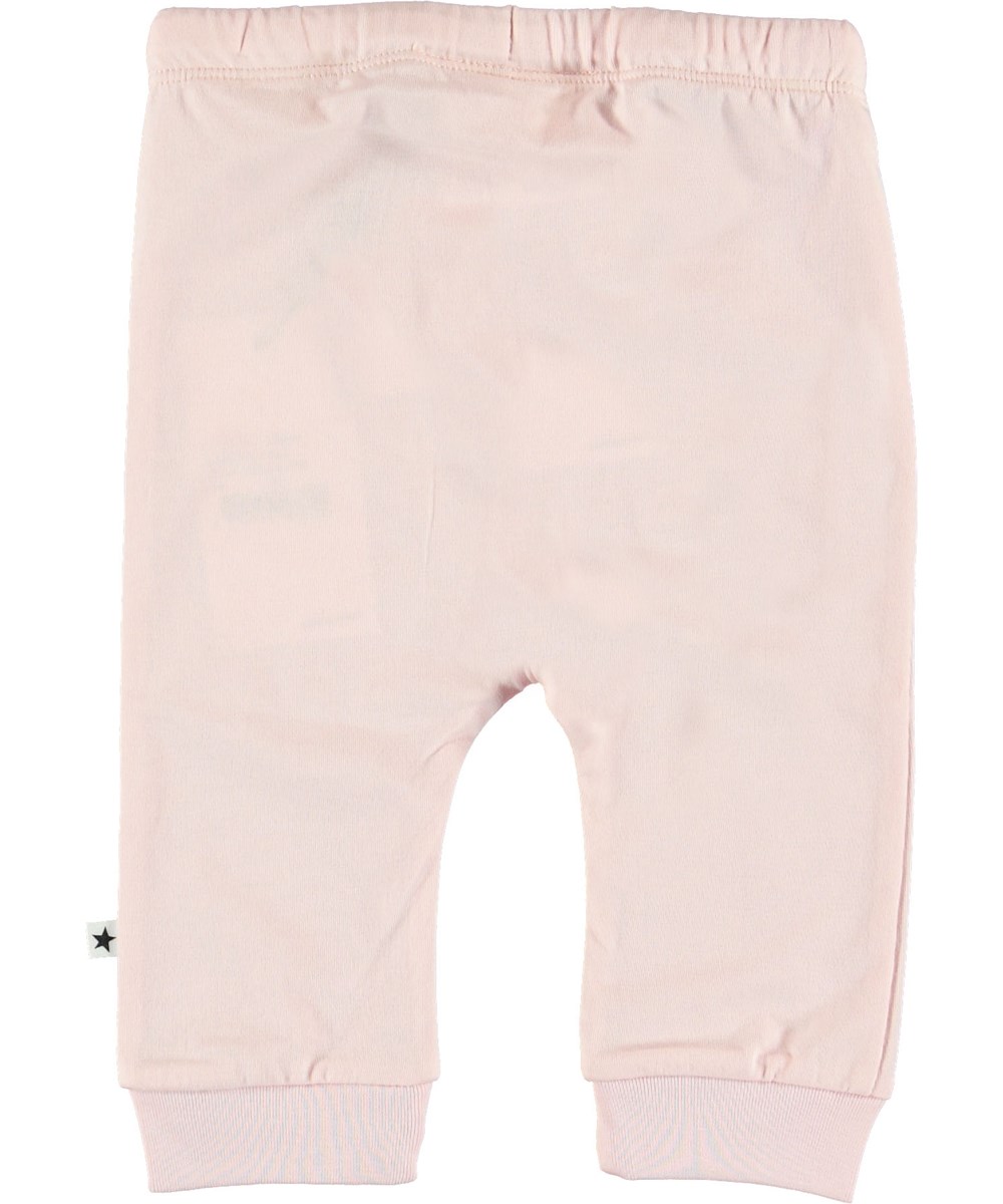 Sille - Chalk Pink - Ljusrosa baby byxor.