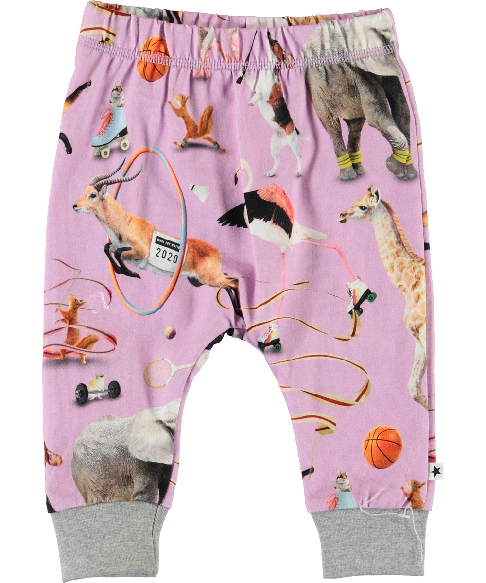 Simone - Made For Motion - Lila babybyxor med djur