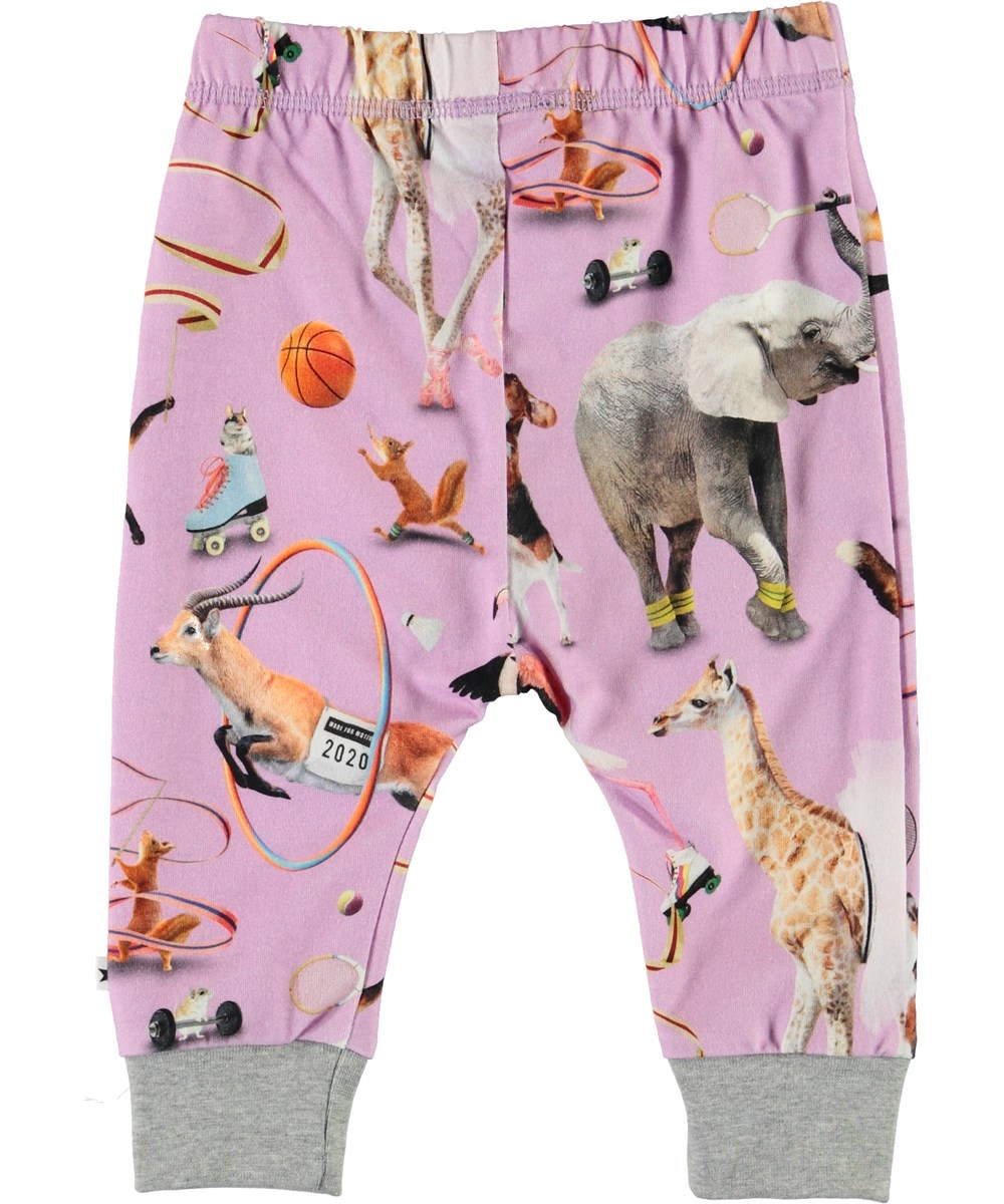 Simone - Made For Motion - Lila babybyxor med djur