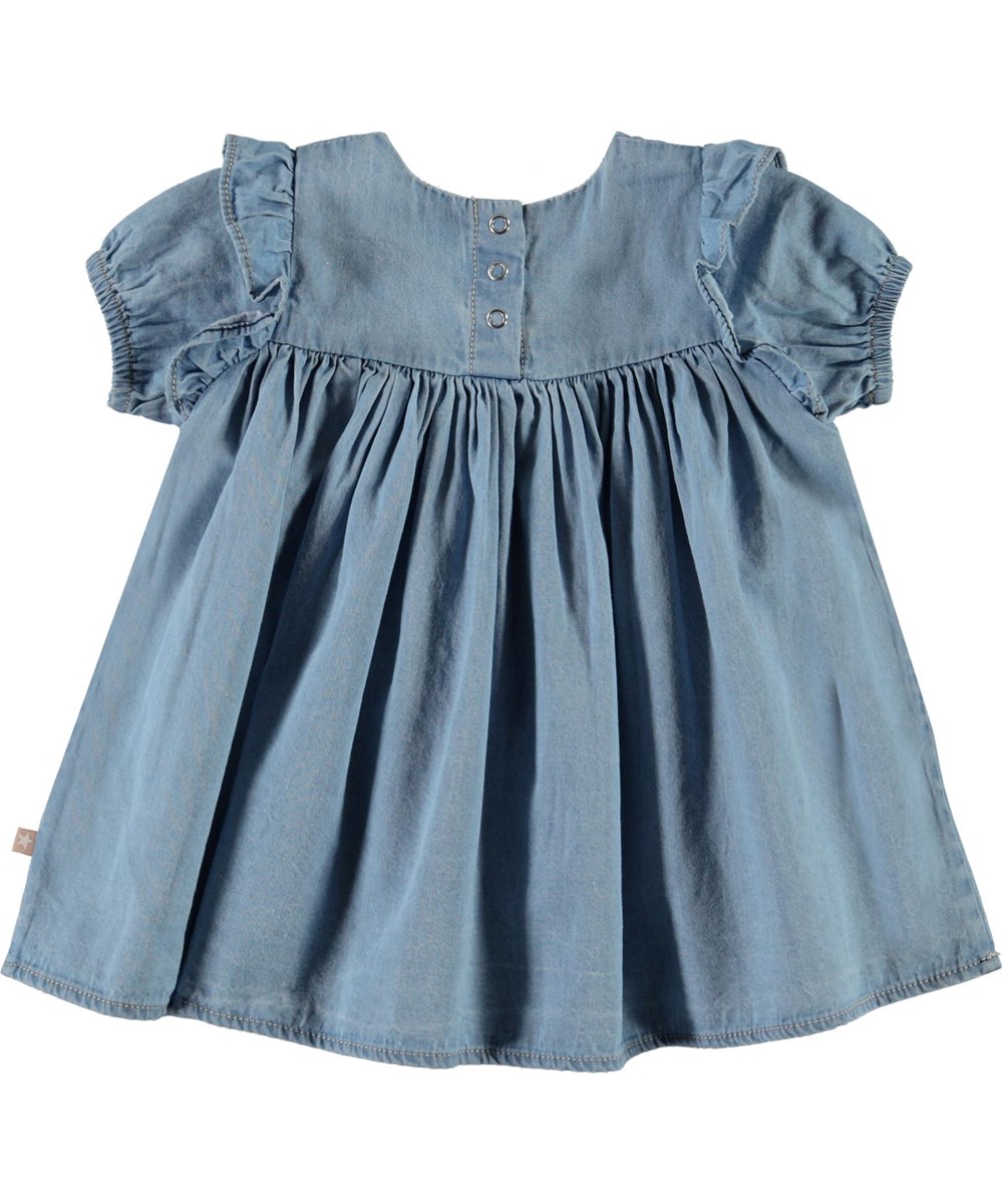 Chanda - Summer Wash Indigo - Ljusblå jeanskjol till baby