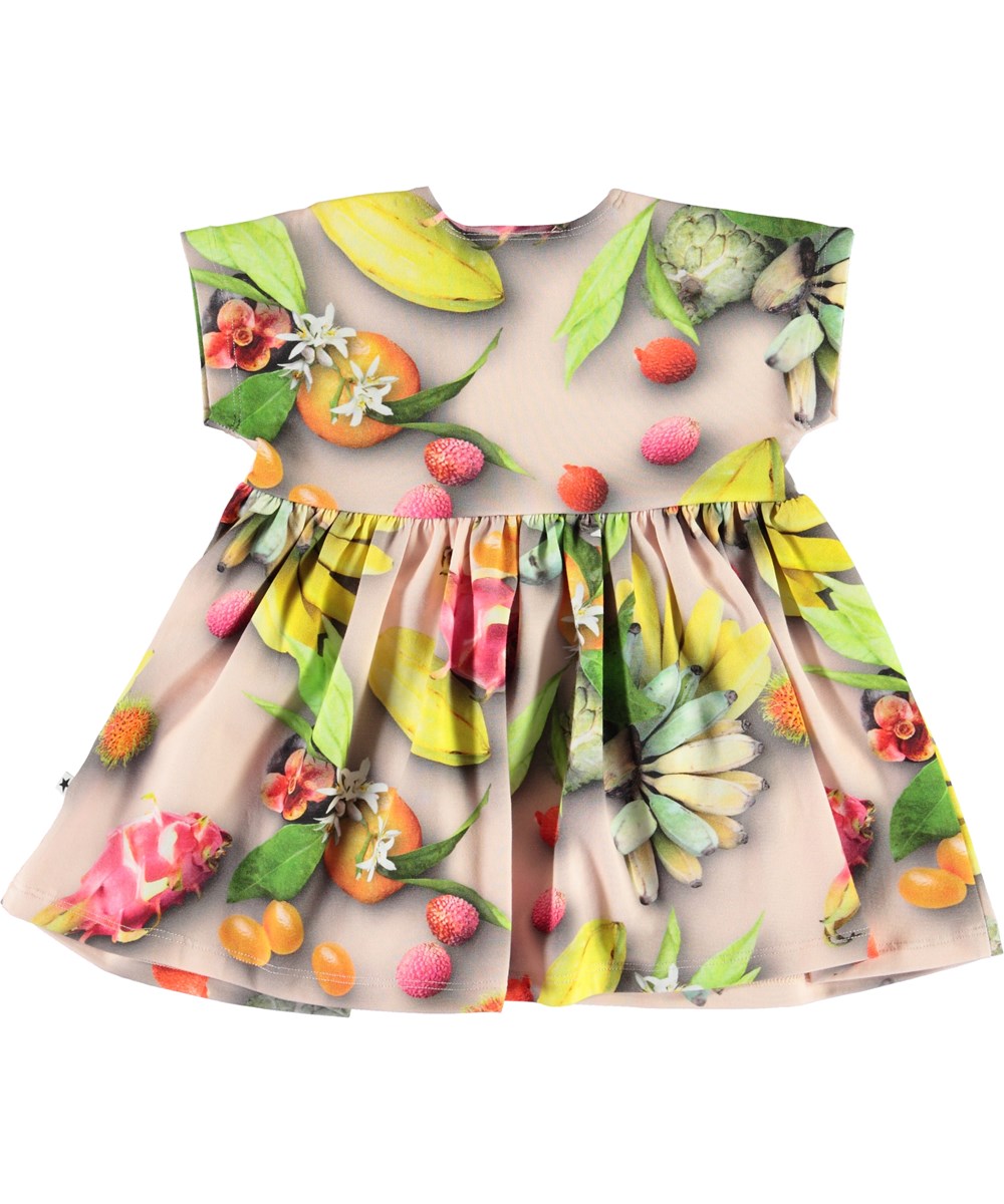 Channi - Tutti Frutti - Ekologisk baby klänning med frukter
