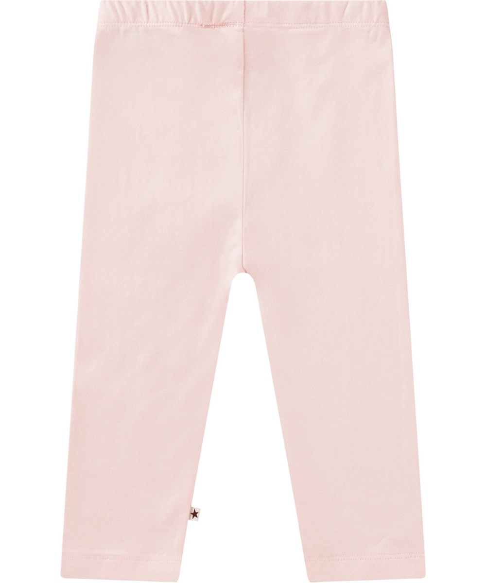 Nette Solid - Charlotte Pink - Rosa baby leggings i ekologisk bomull.