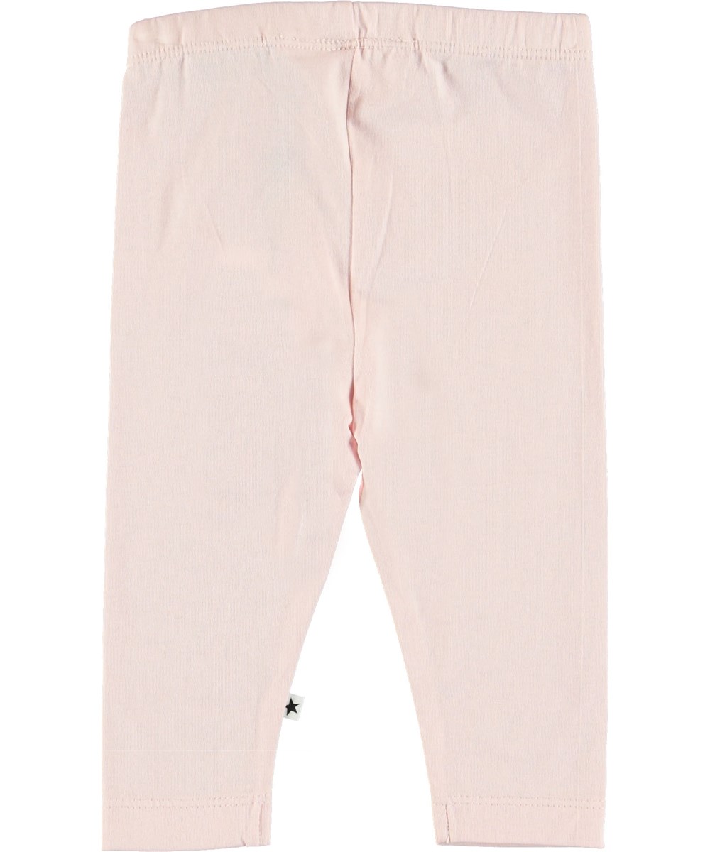 Nette Solid - Chalk Pink - Ljusrosa baby leggings. 