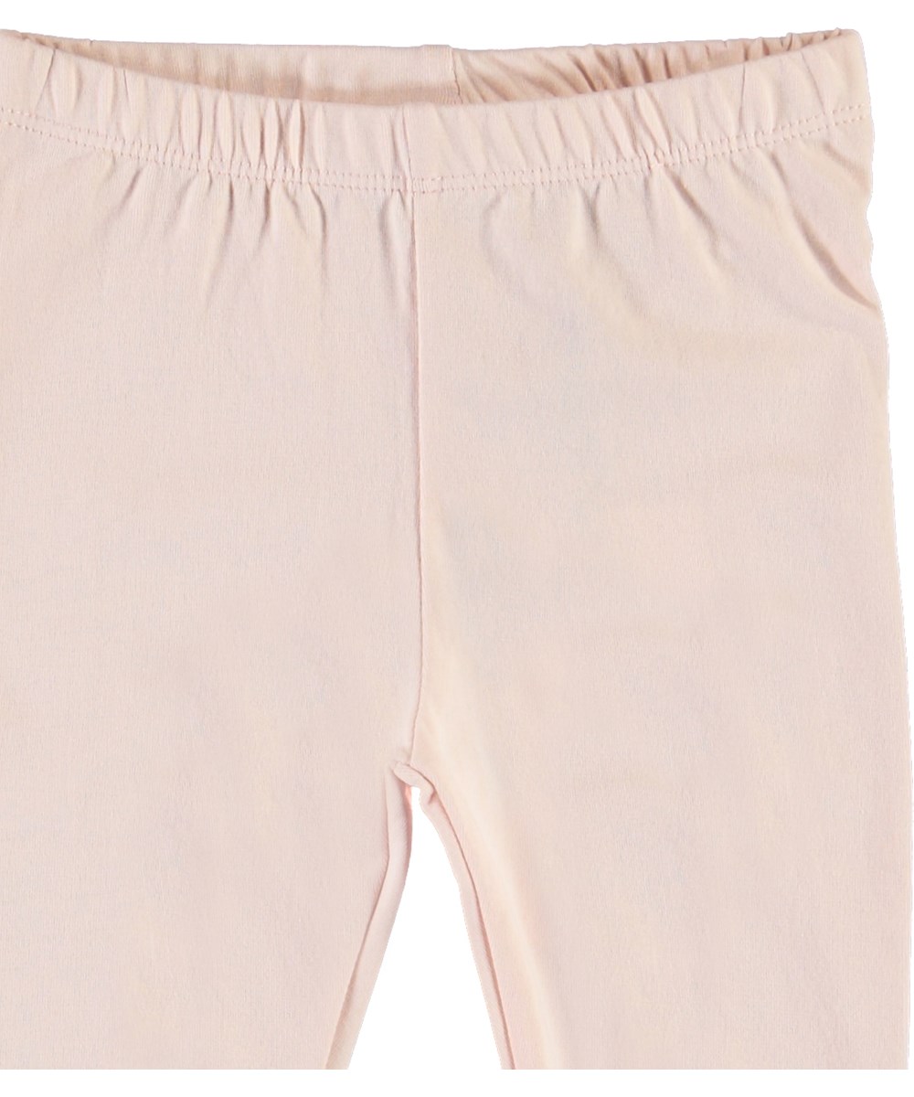 Nette Solid - Peach Blossom - Ekologiska rosa babyleggings