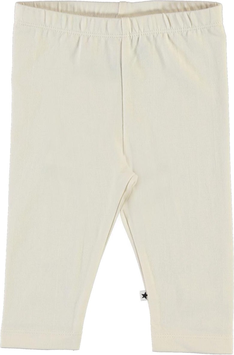 Nette solid - Pearled Ivory - Ekologiska ljusa leggings