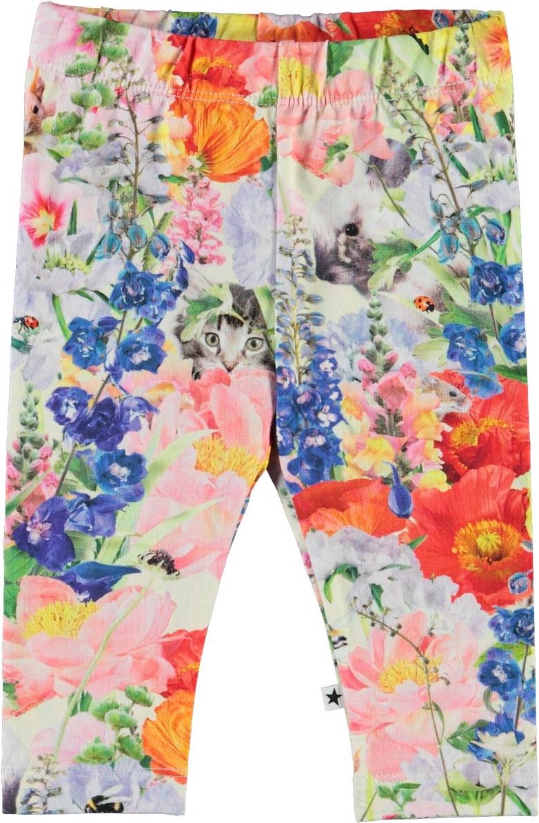 Stefanie - Hide And Seek - Babyleggings med blommor