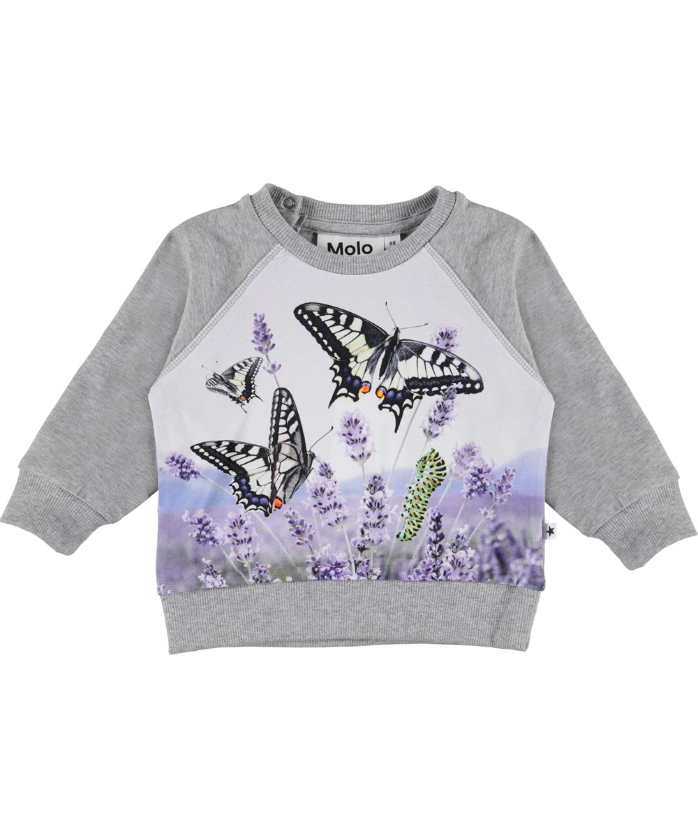 Elsa - Metamorphosis Baby - Ekologisk baby blus med fjärilar