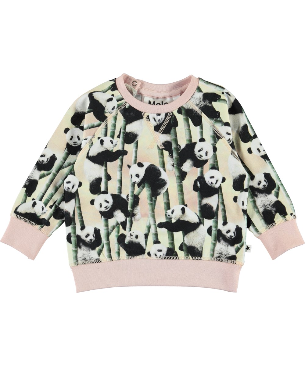 Elsa - Yin Yang - Ekologisk baby blus med panda