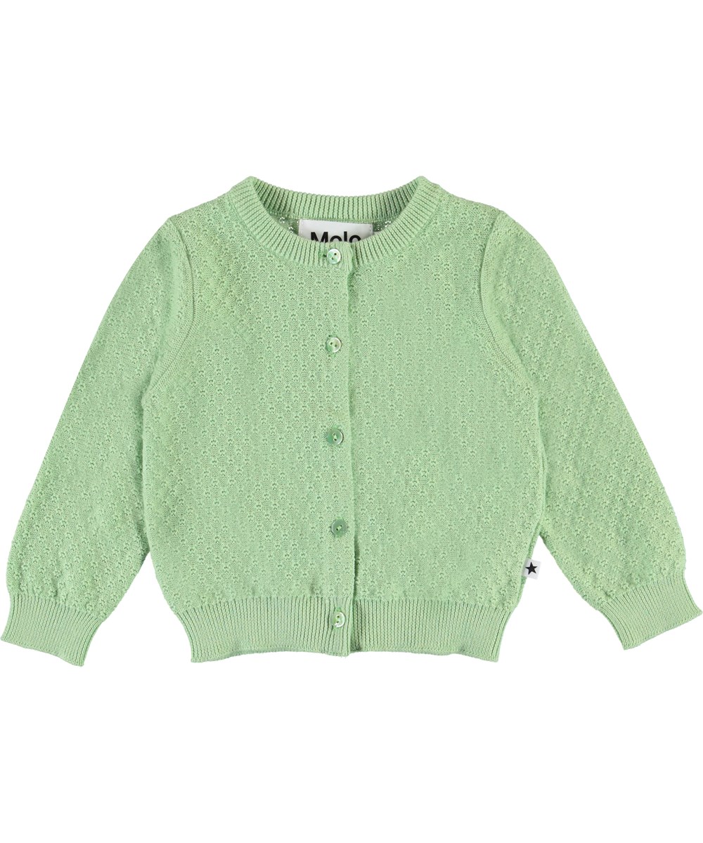 Ginny - Apple Sorbet - Ljusgrön baby cardigan