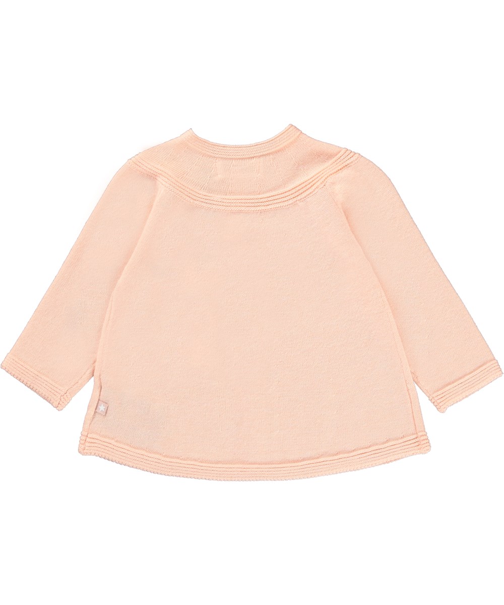 Gisela - Fluffy Rose - Bomullskofta till baby med A-form.