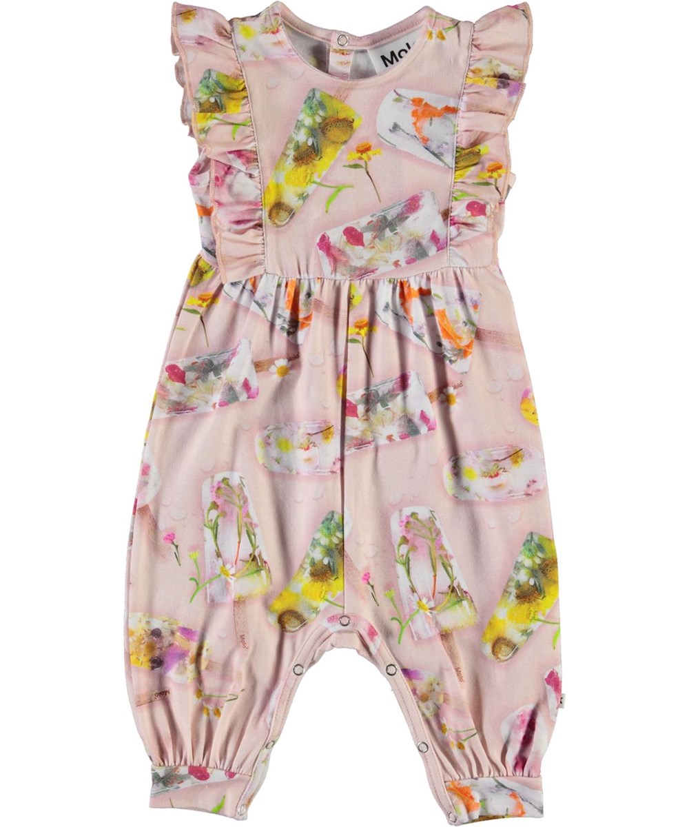 Fallon - Ice Lollies - Organic baby romper with ice cream print