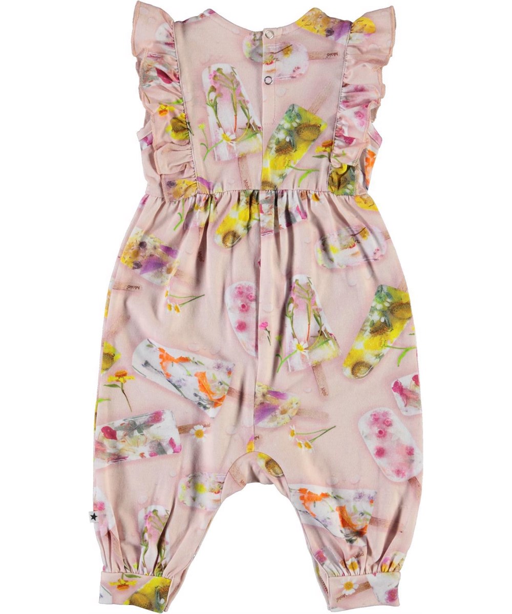 Fallon - Ice Lollies - Organic baby romper with ice cream print