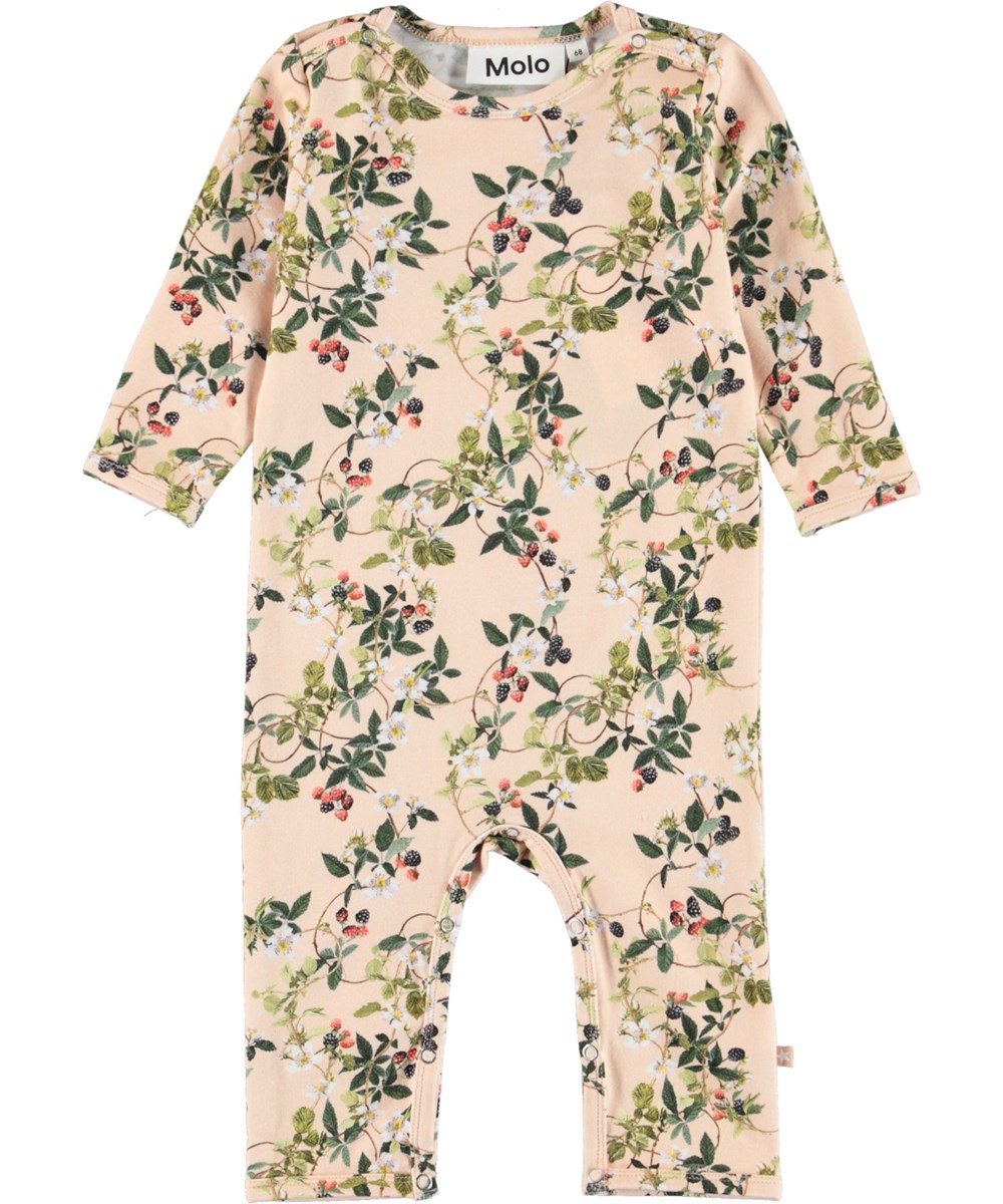 Fenez - Bramble Rose - Organic baby bodysuit with blackberry vines