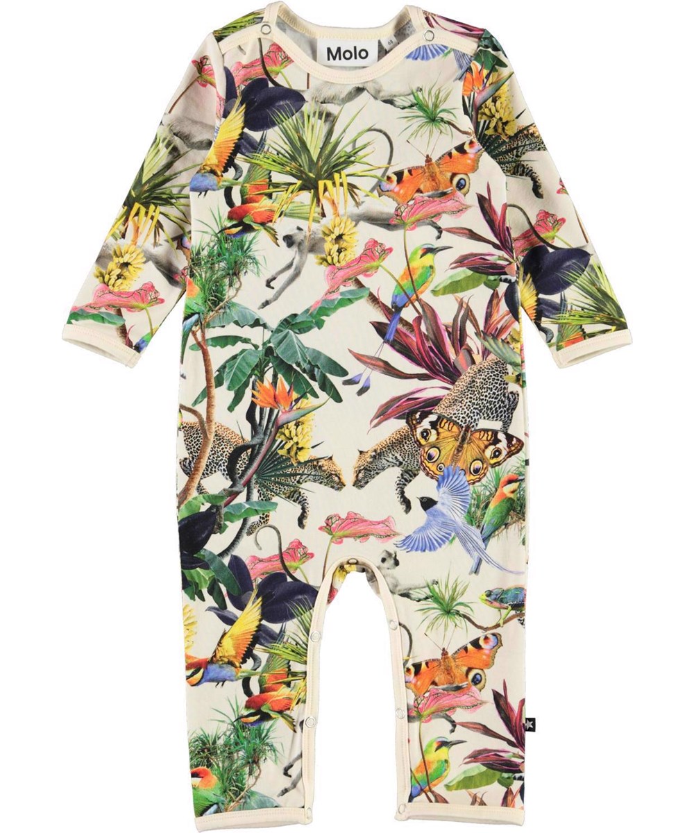 Fenez - Imaginary Jungle - Long sleeve organic baby bodysuit fantasy jungle