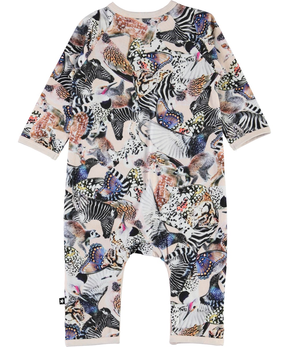 Fiona - Twister - Organic baby romper with animals 