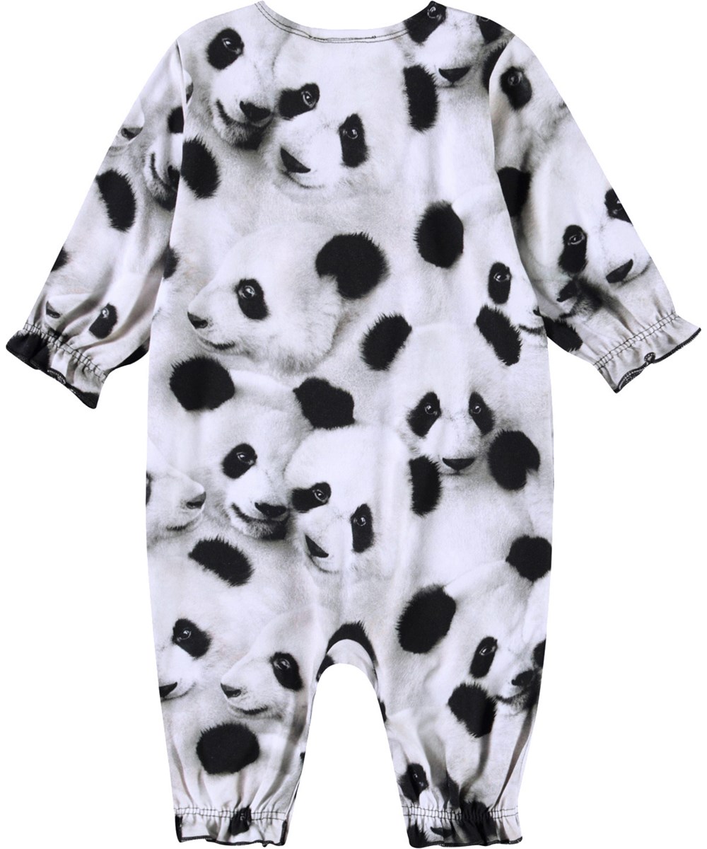 Florina - Giant Panda - Jumpsuit in organic cotton with a panda print.