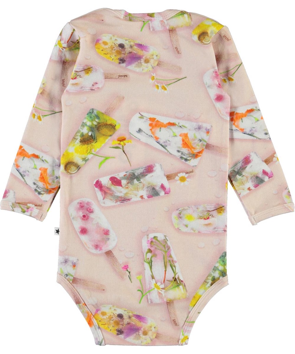 Fonda - Ice Lollies - Organic baby bodysuit with ice cream print