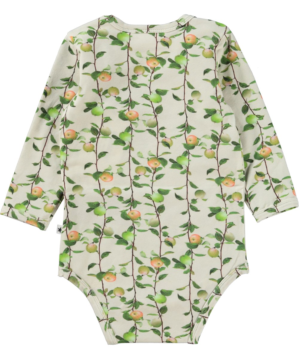 Foss - Apples Mini - Organic baby bodysuit with apple print