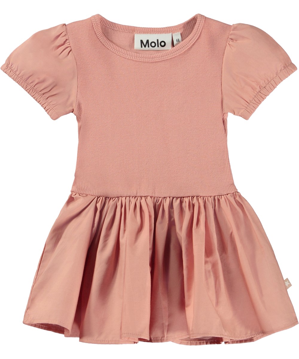 Caitlin - Muted Rose - Pink organic dress 