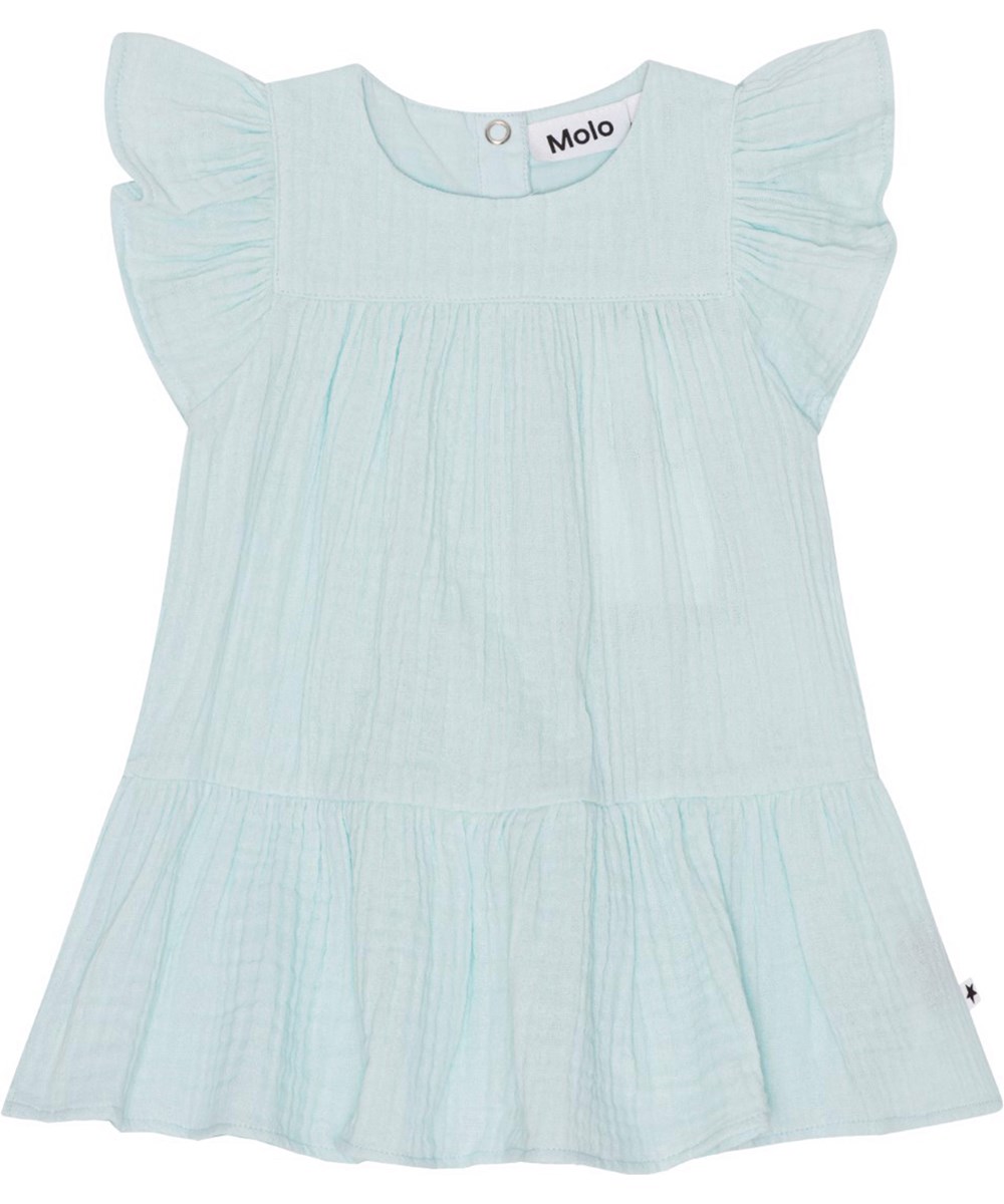Carolle - Airy - Blue, organic baby dress