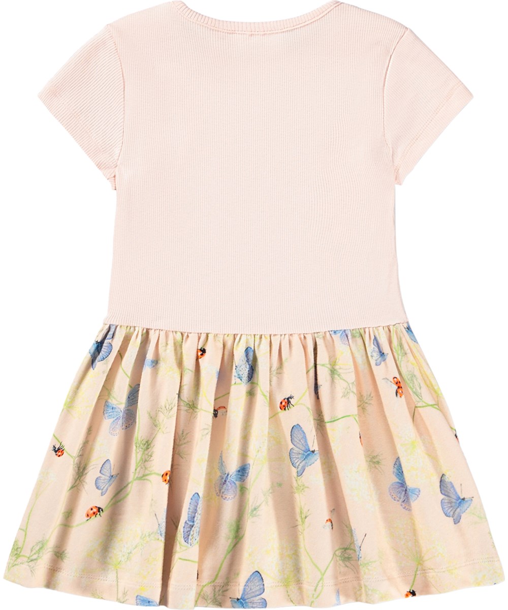 Catja - Butterflys Cloud - Pink dress for the little ones made of organic cotton with a butterfly print