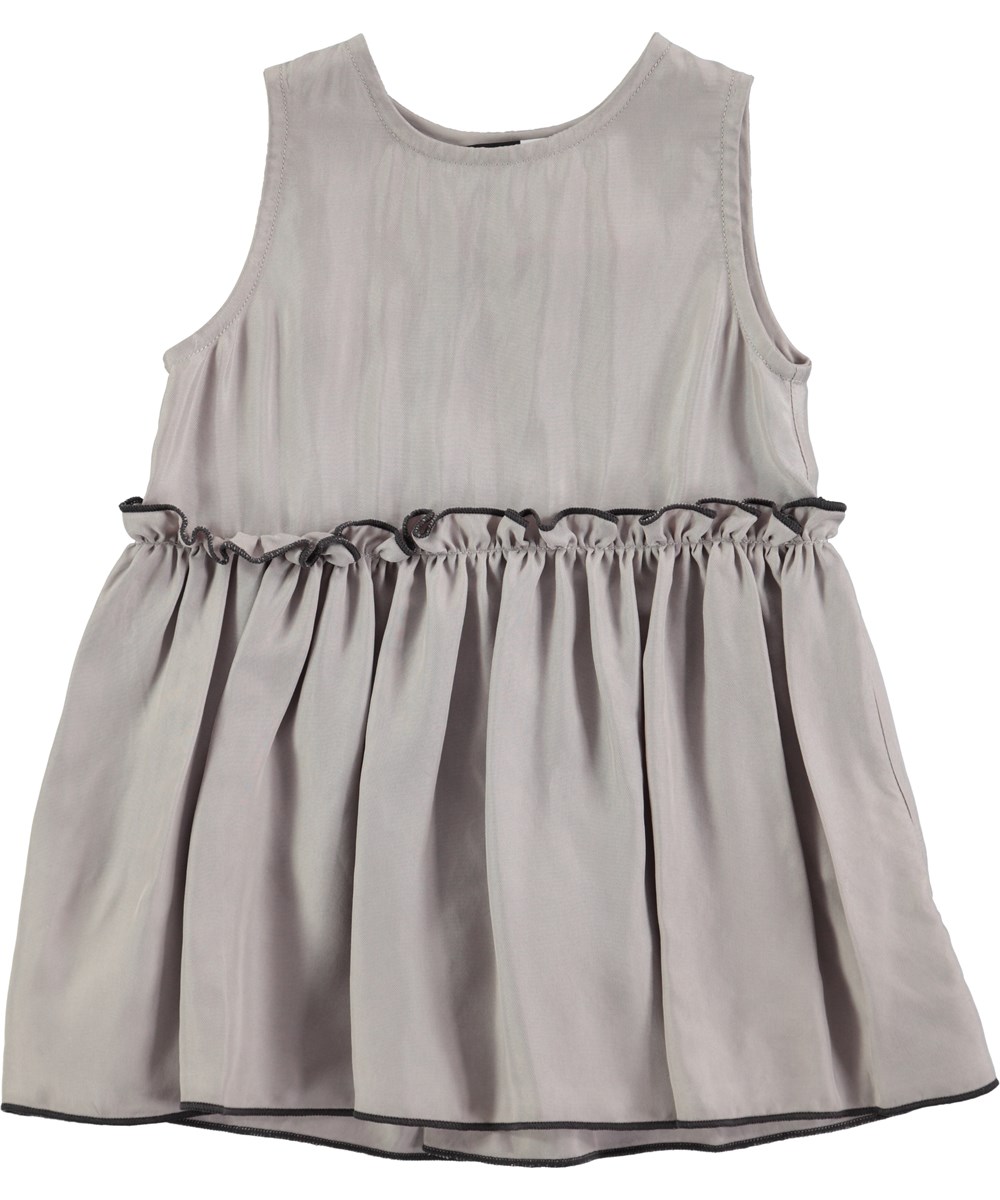 Cerys - Opal Grey - grey baby dress in cupro