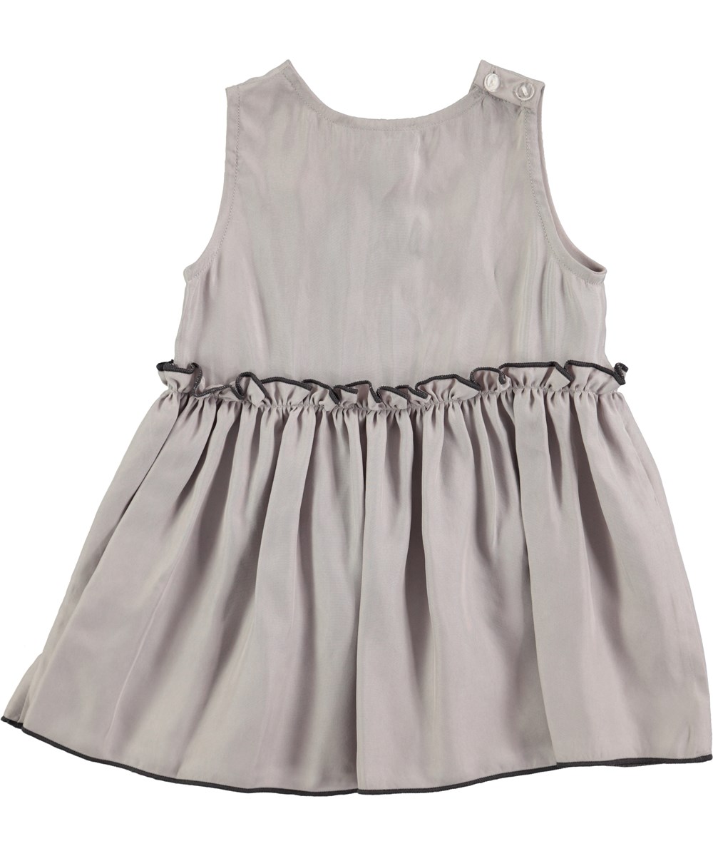 Cerys - Opal Grey - grey baby dress in cupro