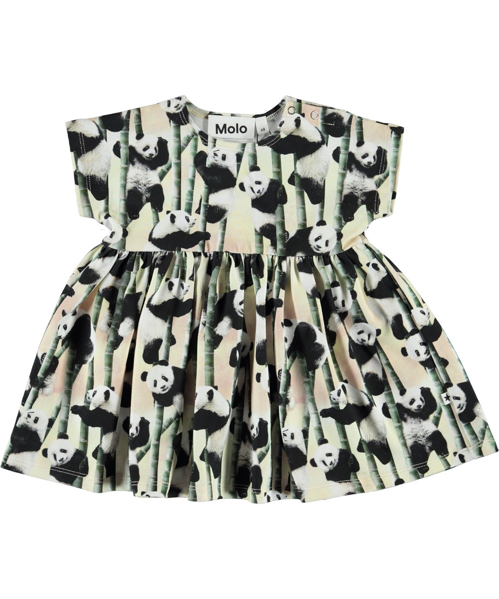 Channi - Yin Yang - Organic baby dress with pandas