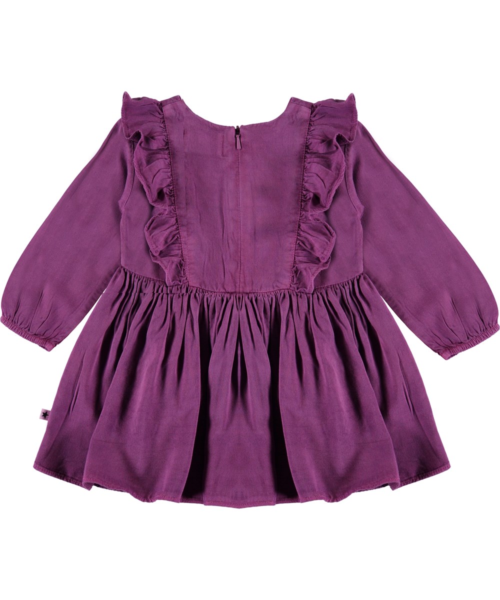 Chocho - Amethyst - Purple baby dress with ruffles