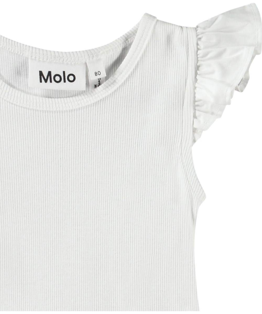 Cimi - Crisp White - White dress in organic cotton for the little ones.