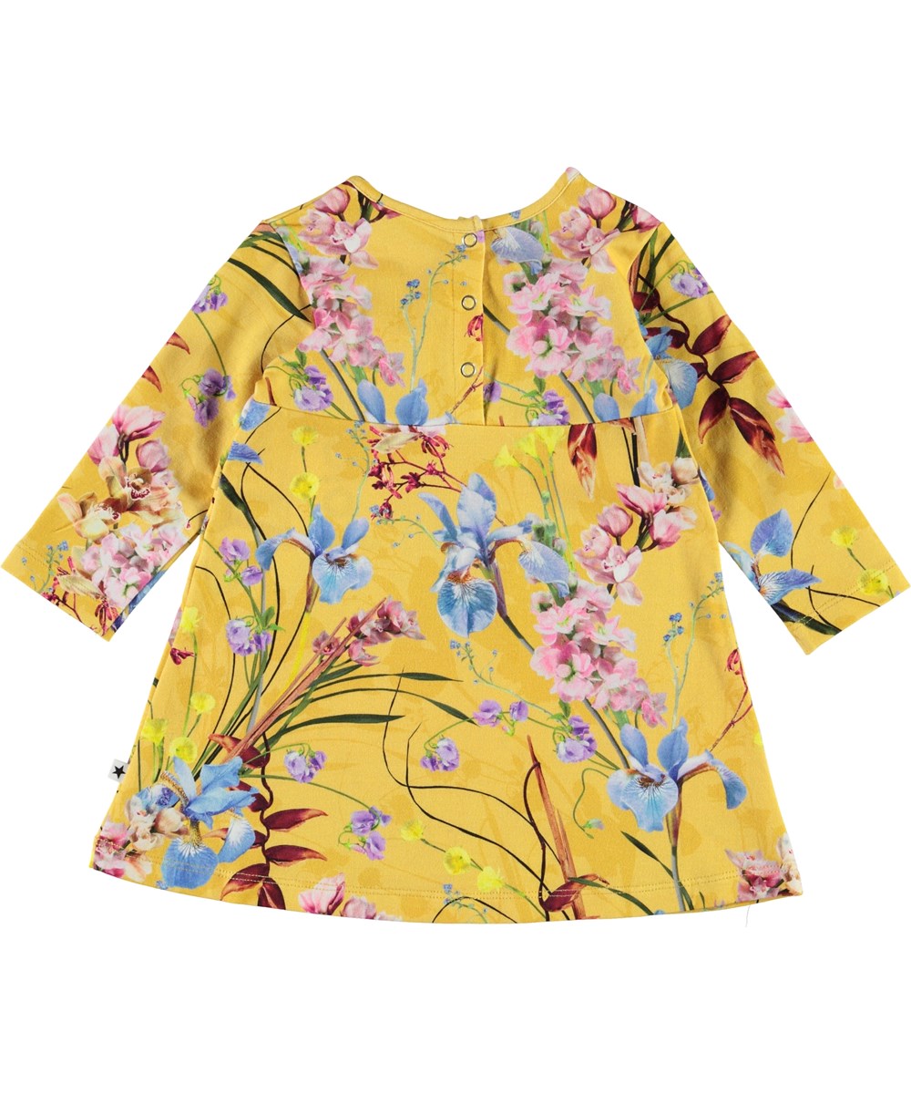 Coletta - The Art Of Flowers - Yellow baby dress with ruffle