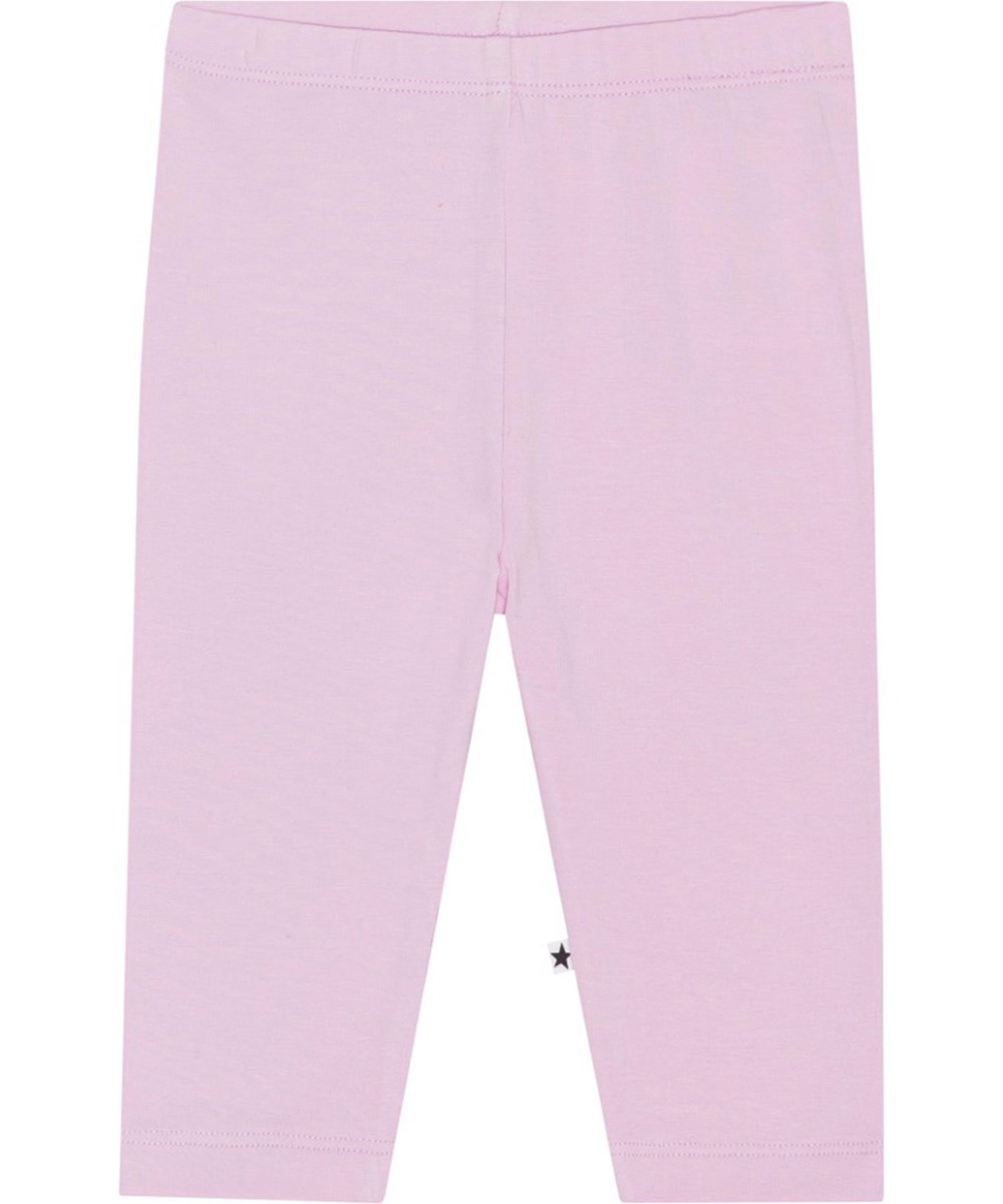 Nette solid - Alpine Glow - Light purple, organic baby leggings