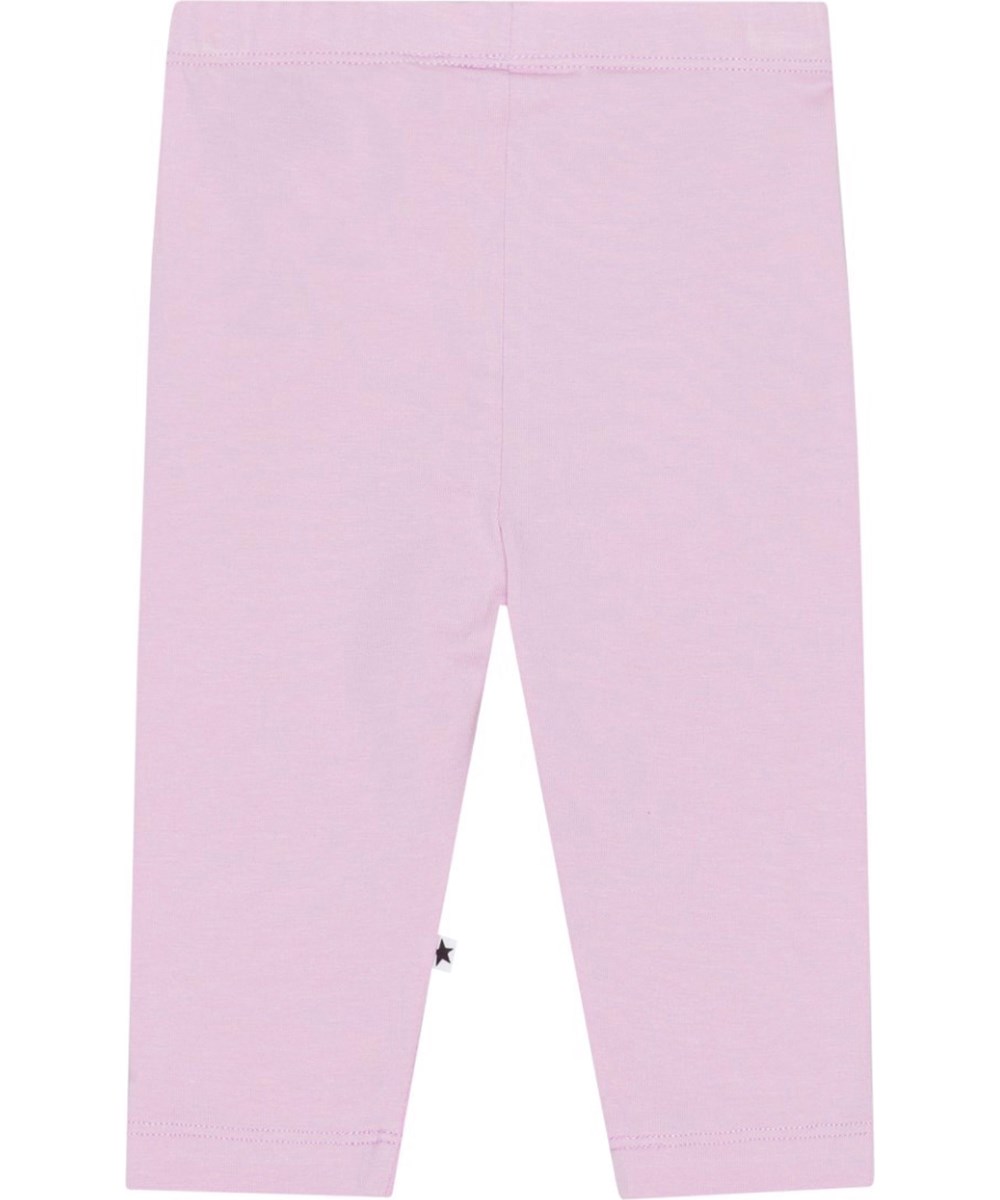 Nette solid - Alpine Glow - Light purple, organic baby leggings